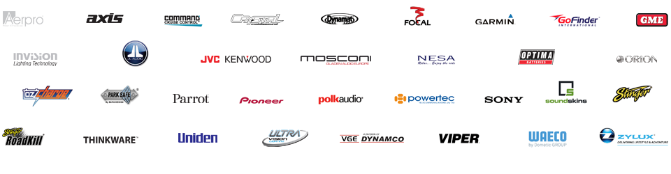 car audio masters preferred supplier logos